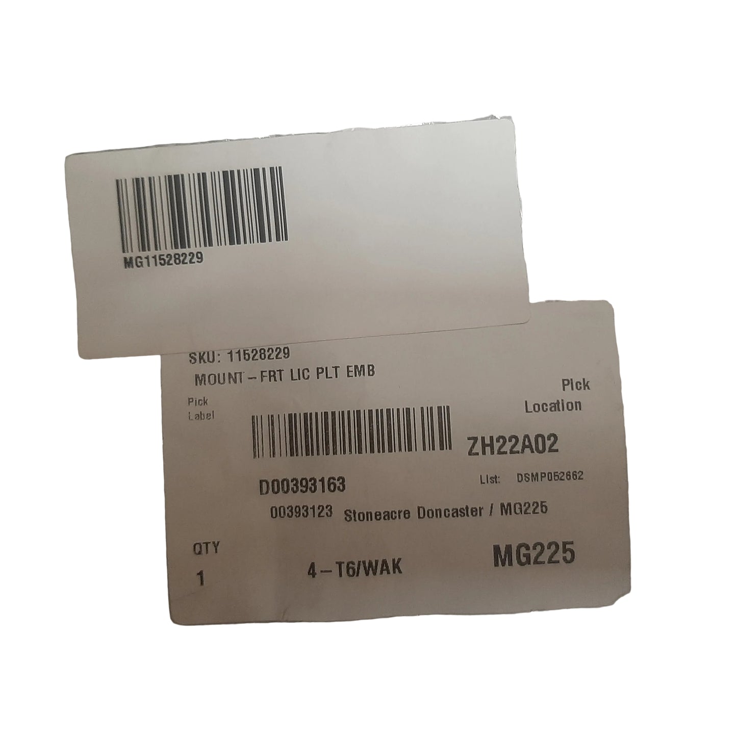 Genuine MG Mount-Front License Plate Bracket | 11528229