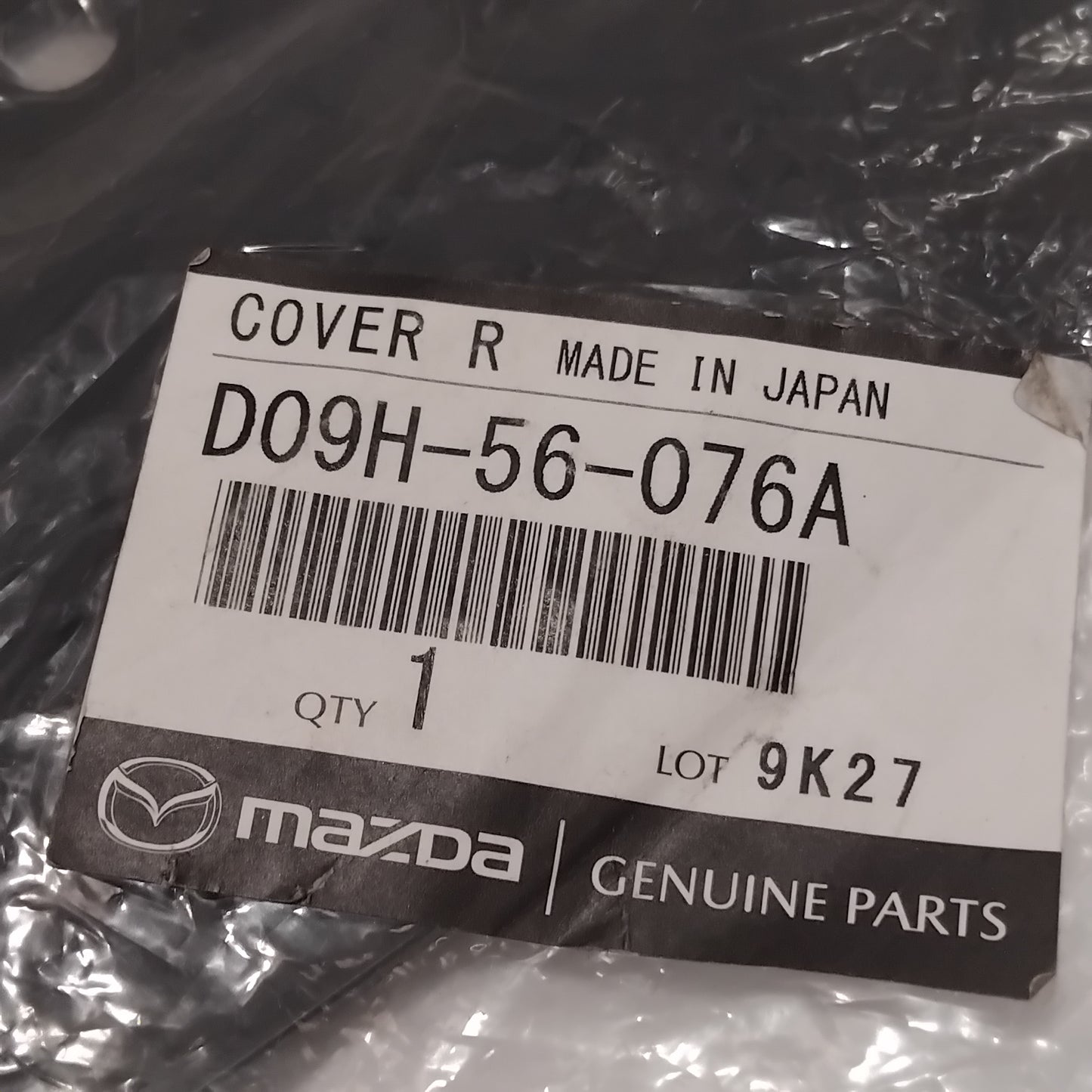 Genuine Mazda Cover(R),Packag | D09H56076A