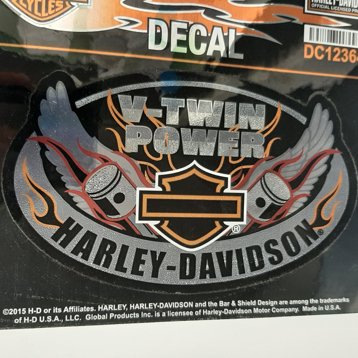 Genuine Harley Davidson Oval Wings Decal | DC123643