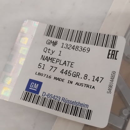 Genuine Rear Bumper Badge - Vauxhall Zafira B 1.7 CDTI | 13248369