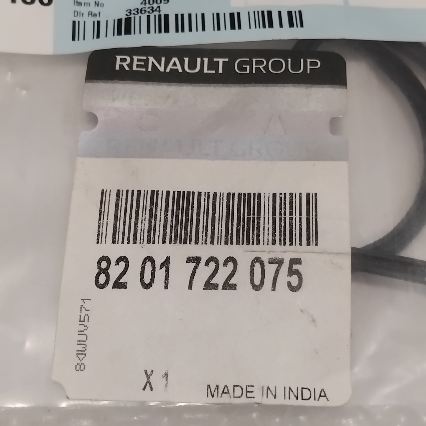 Genuine Renault Gasket-Water Pump | 82 01 722 075