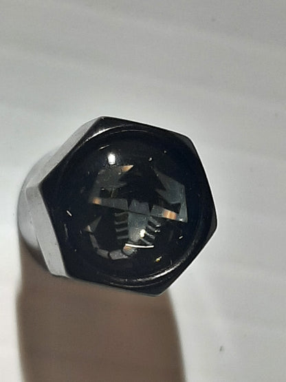 Abarth Black Valve Caps | TMC166