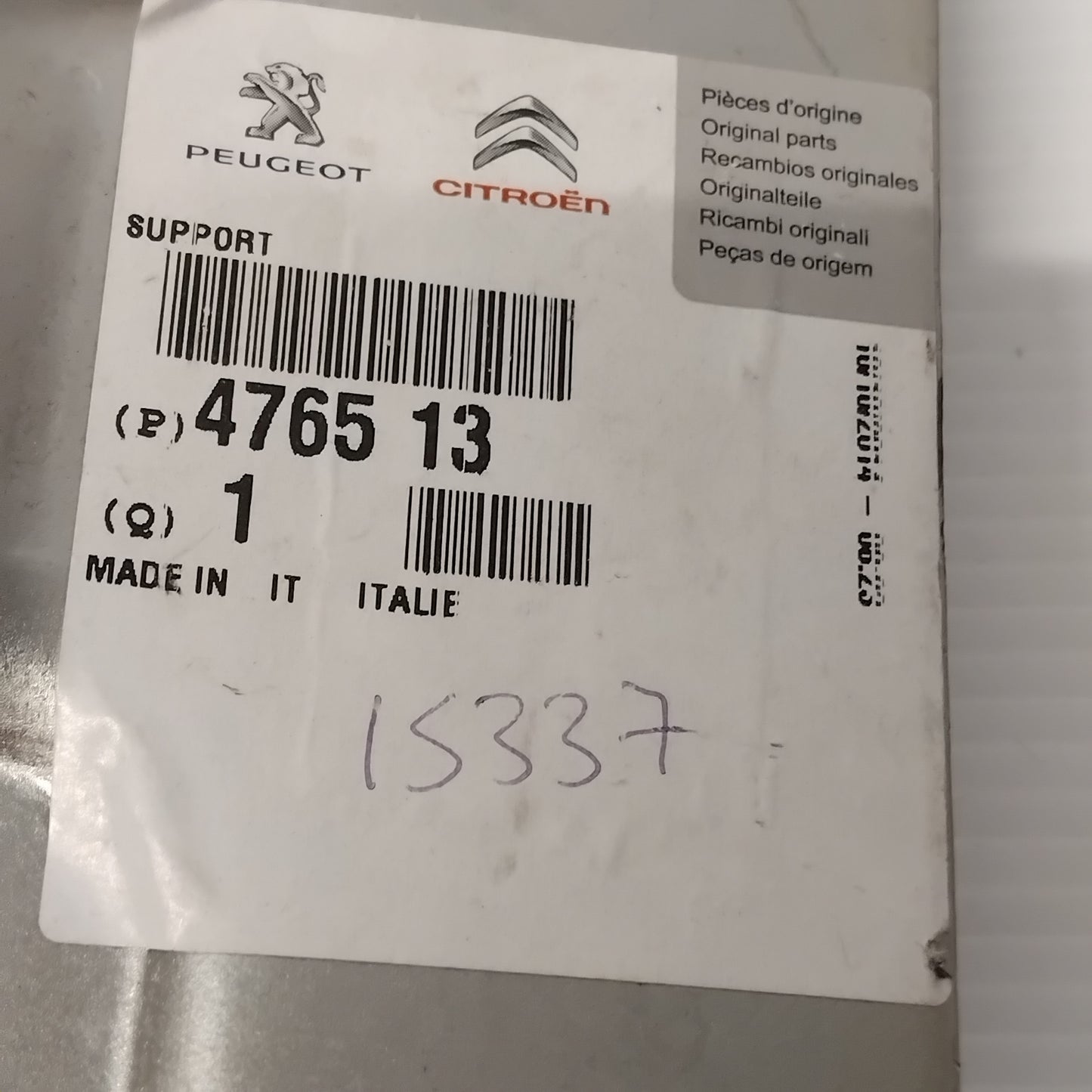 Genuine Handbrake Cable Bracket - Peugeot Boxer RHD | 476513