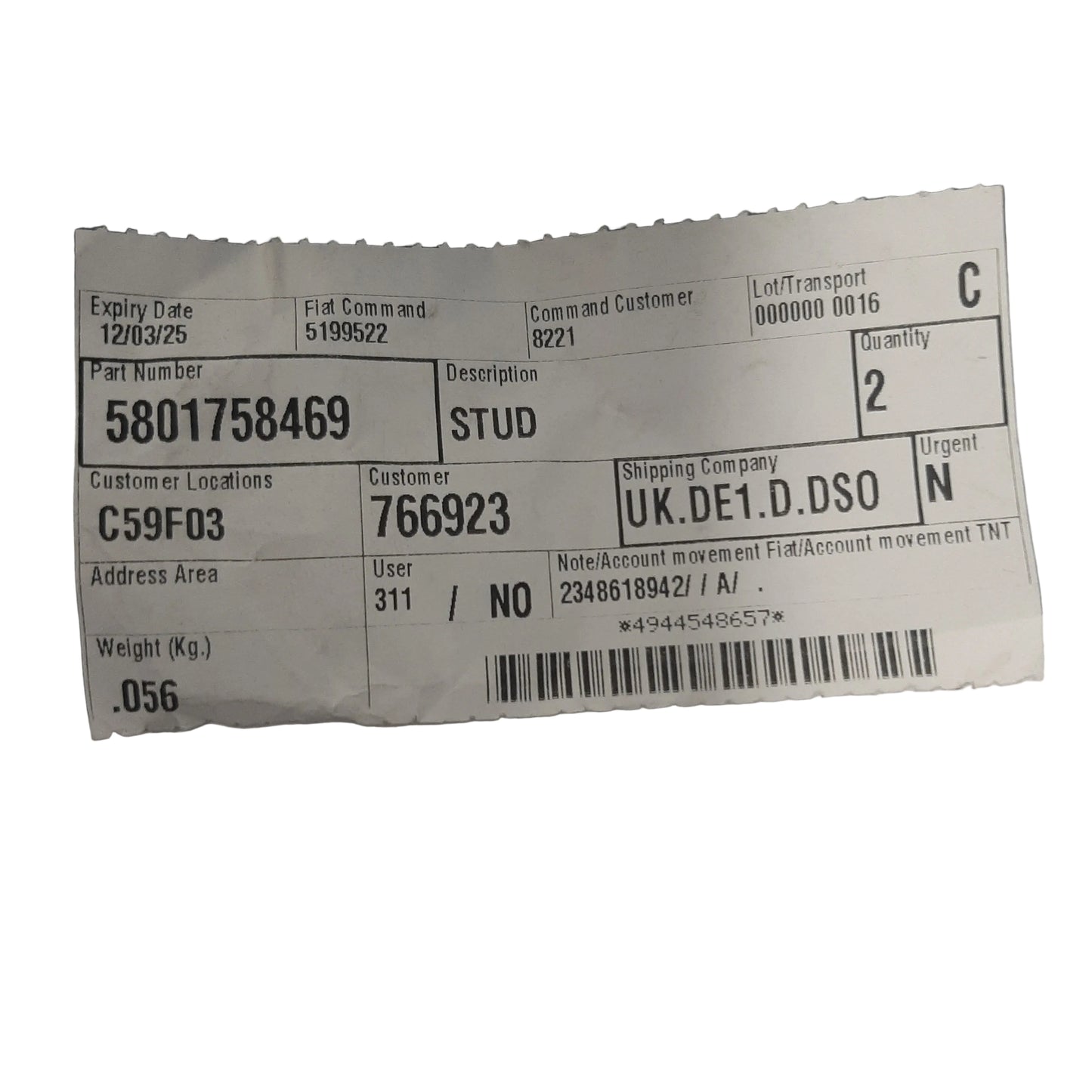 Genuine Fiat Stud |5801758469