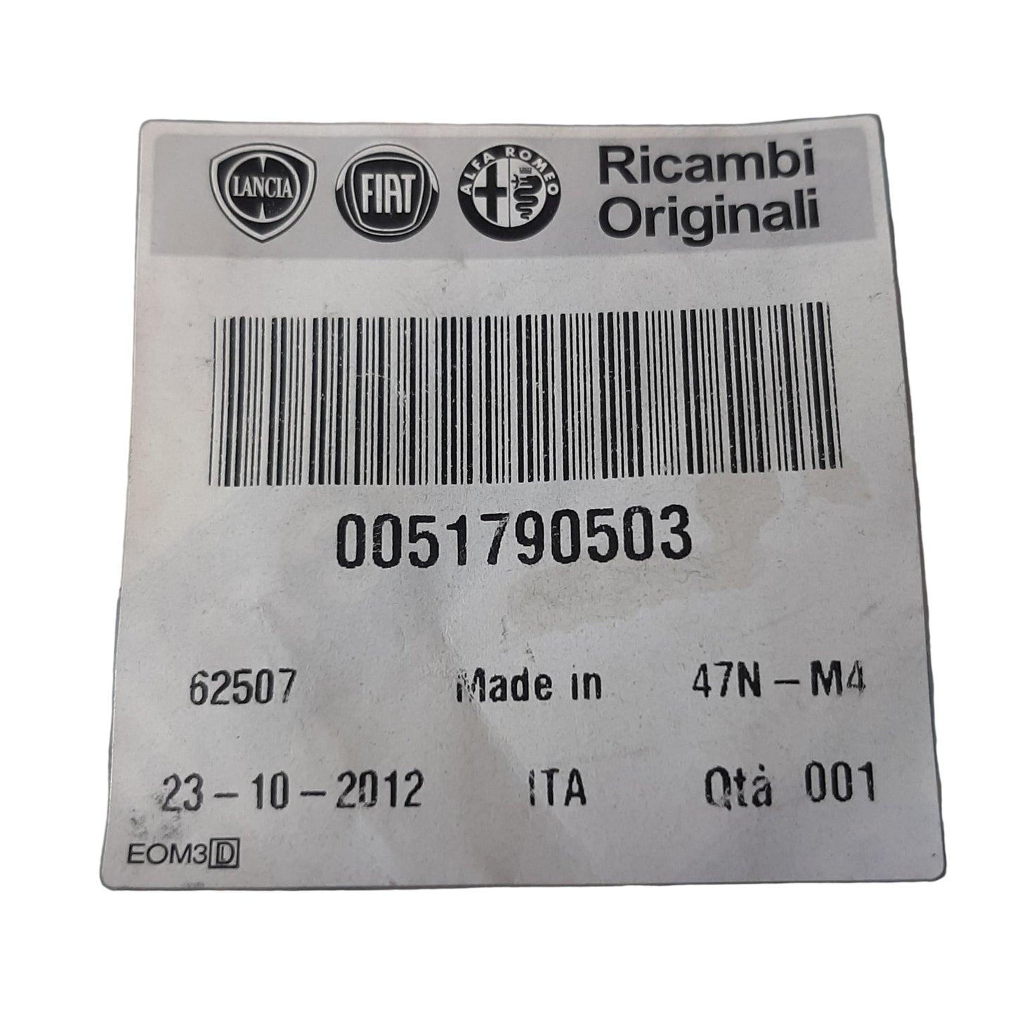 Genuine Fiat Rubber Tubes and Feeding Sleeve| 51790503