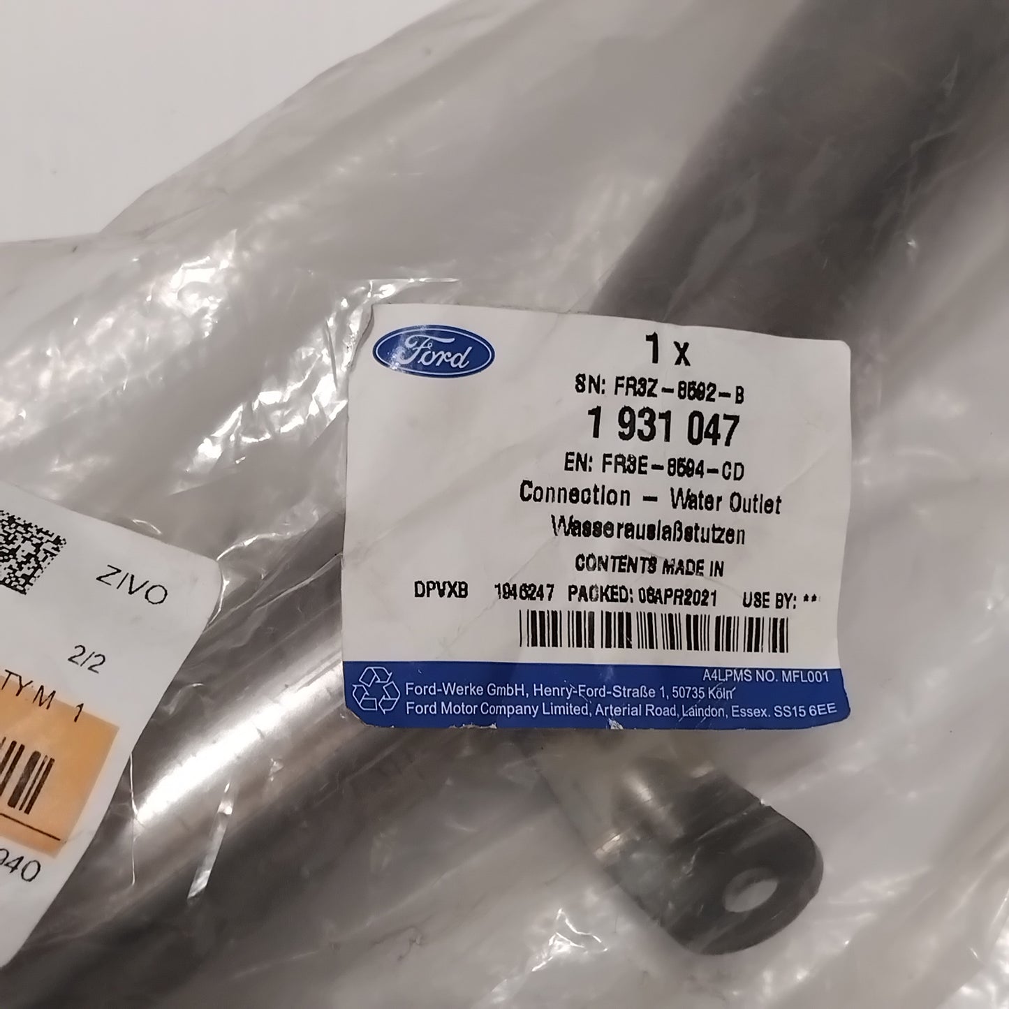 Genuine Ford Connection - Water Outlet | 1931047