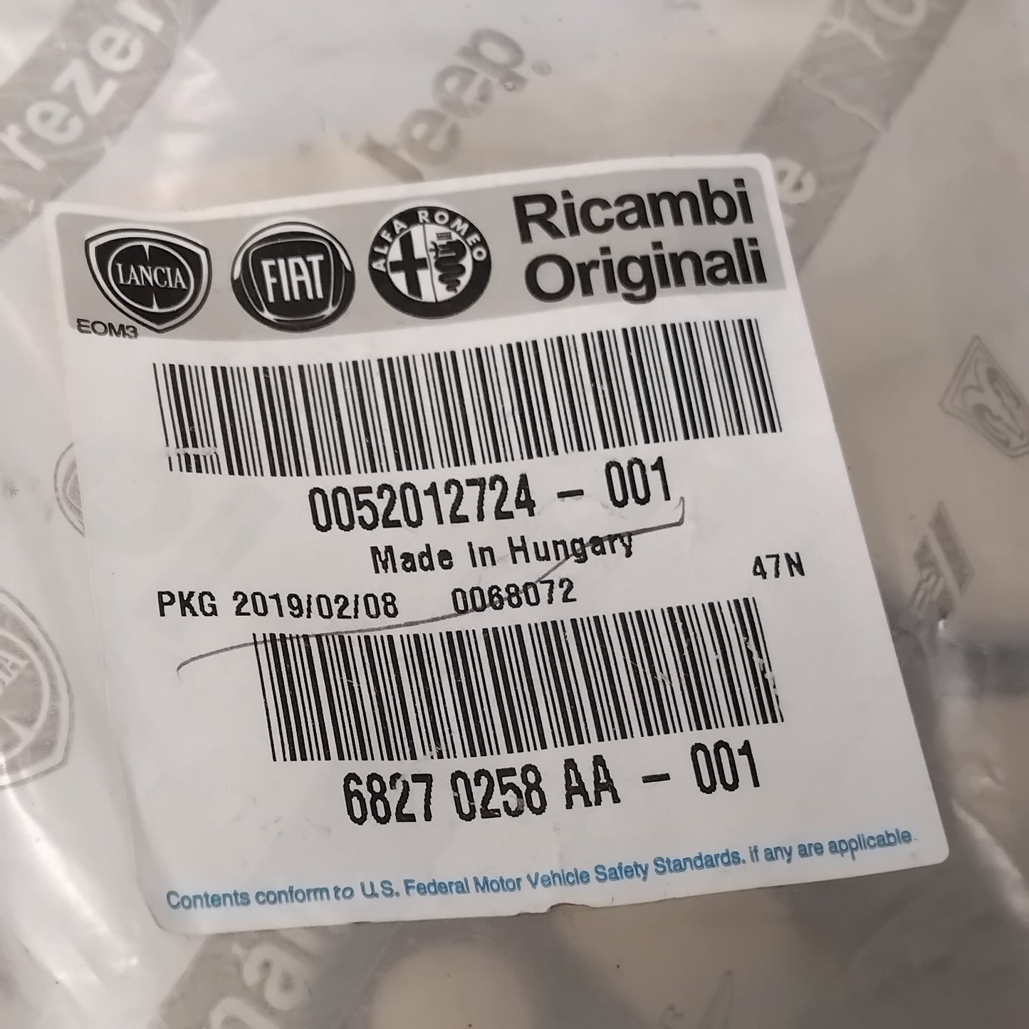 Genuine Right Rear Suspension Strut Bracket - Fiat 500L 2012-2022 | 52012724