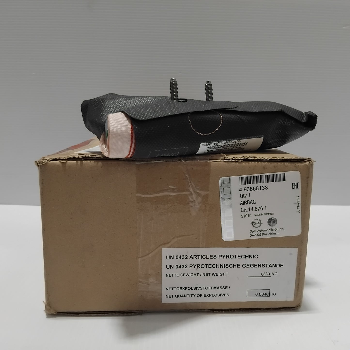 Genuine Vauxhall Lateral Air-Bag | 93868133