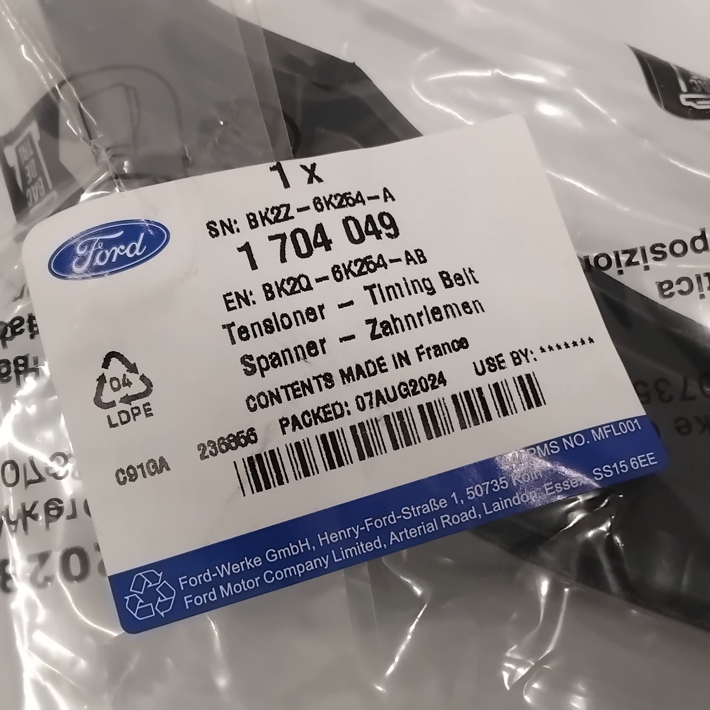 Genuine Timing Belt Tensioner - Ford Ranger / Transit 2.2 | 1704049