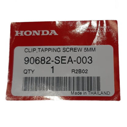 Genuine Honda Clip, Tapping Screw, 5Mm | 90682SEA003