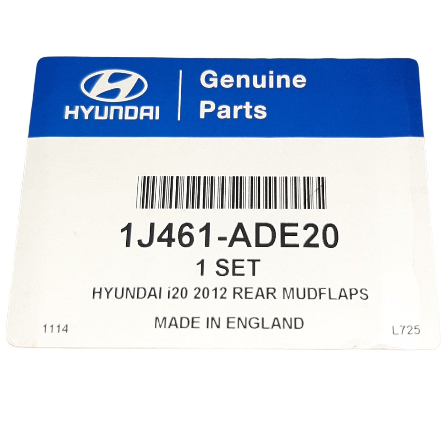 Genuine Hyundai I20 Mud Guard Kit Oversized| 1J461ADE10