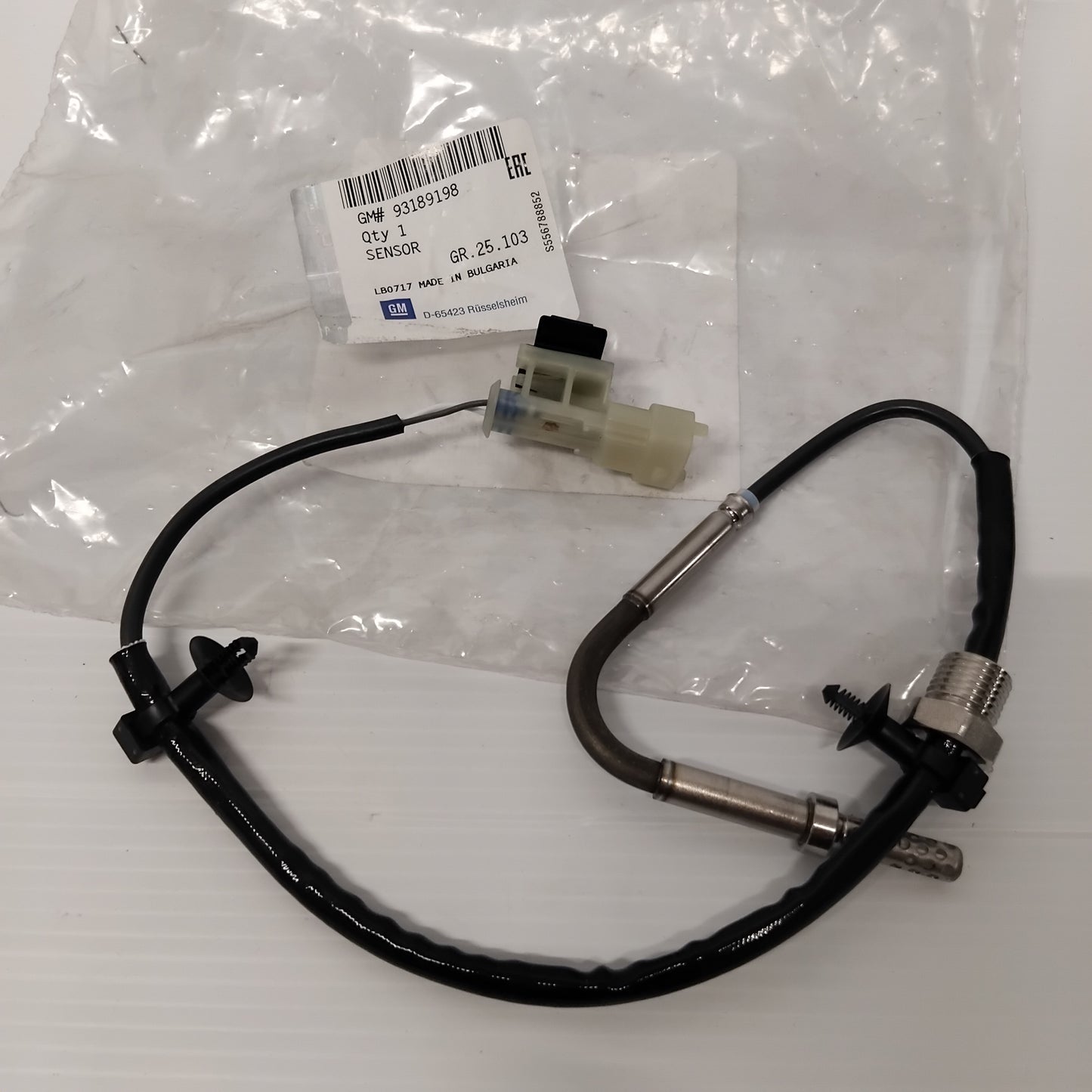 Genuine Exhaust Temperature Sensor - Vauxhall Astra / Corsa / Zafira | 93189198