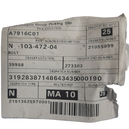 Genuine Seat Bolt | N10347204