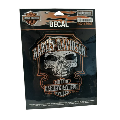 Genuine Harley Davidson Decal Dark Skull | DC147643