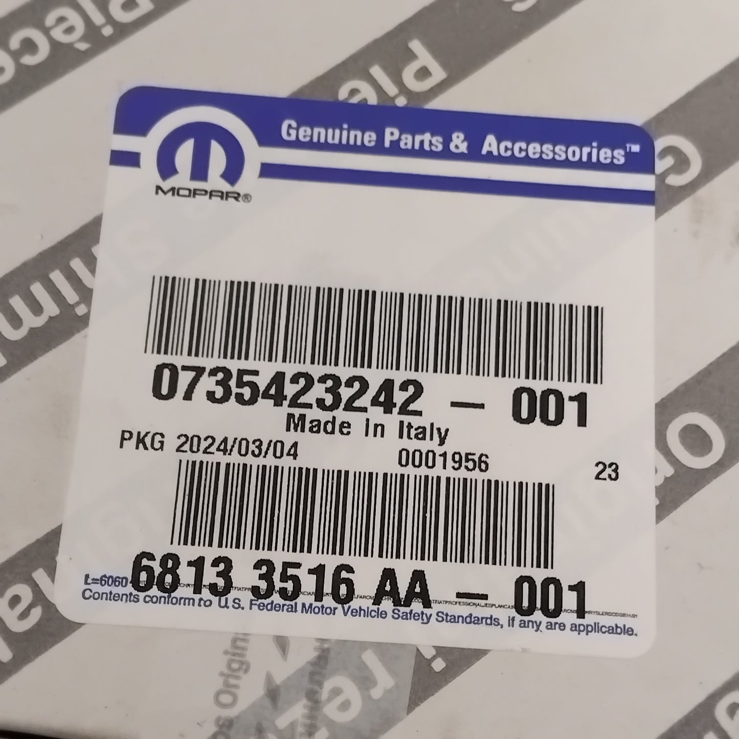 Offside / Right Hand Side Front Door Handle - Fiat Ducato 250 | 735423242