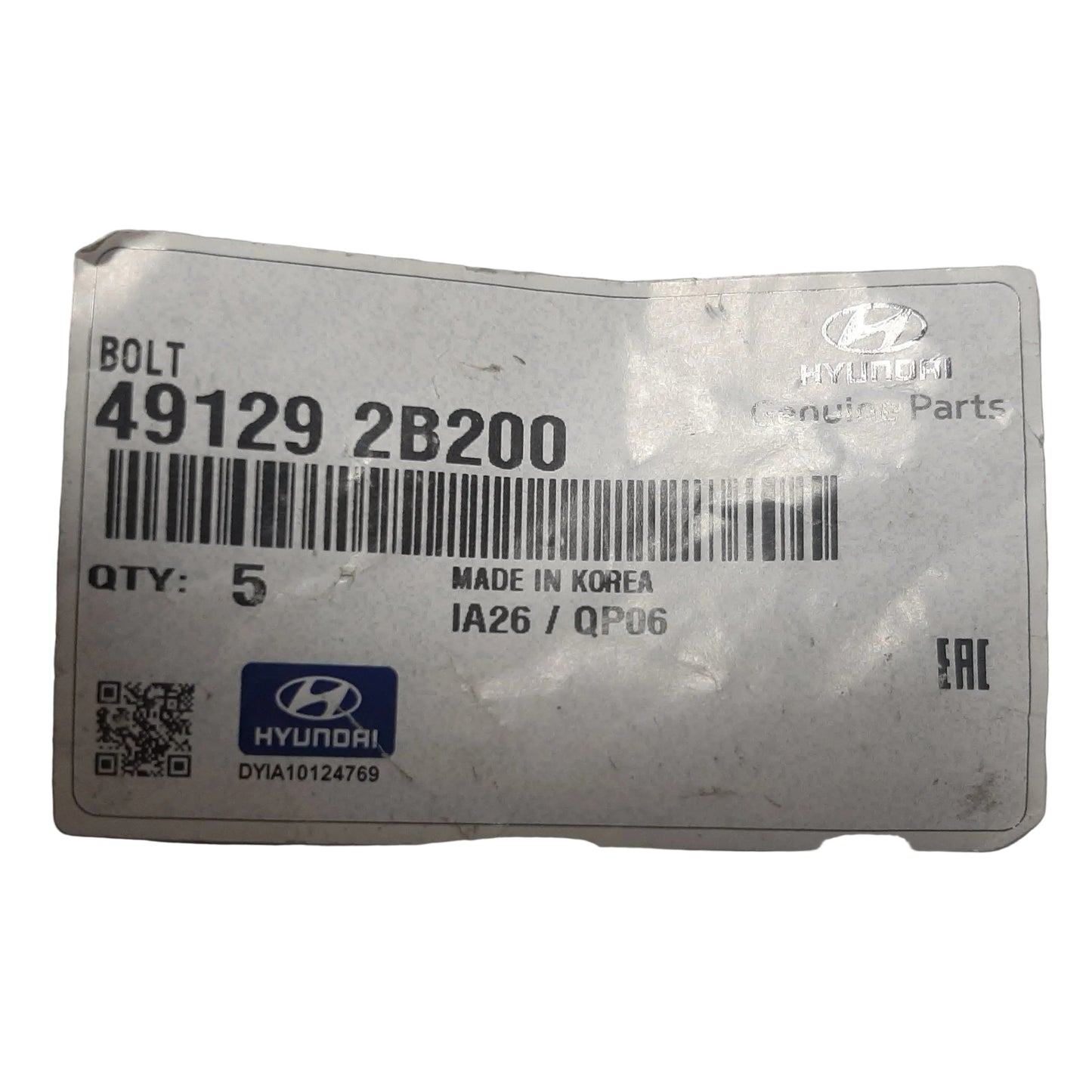 Genuine Hyundai Bolt | 491292B200