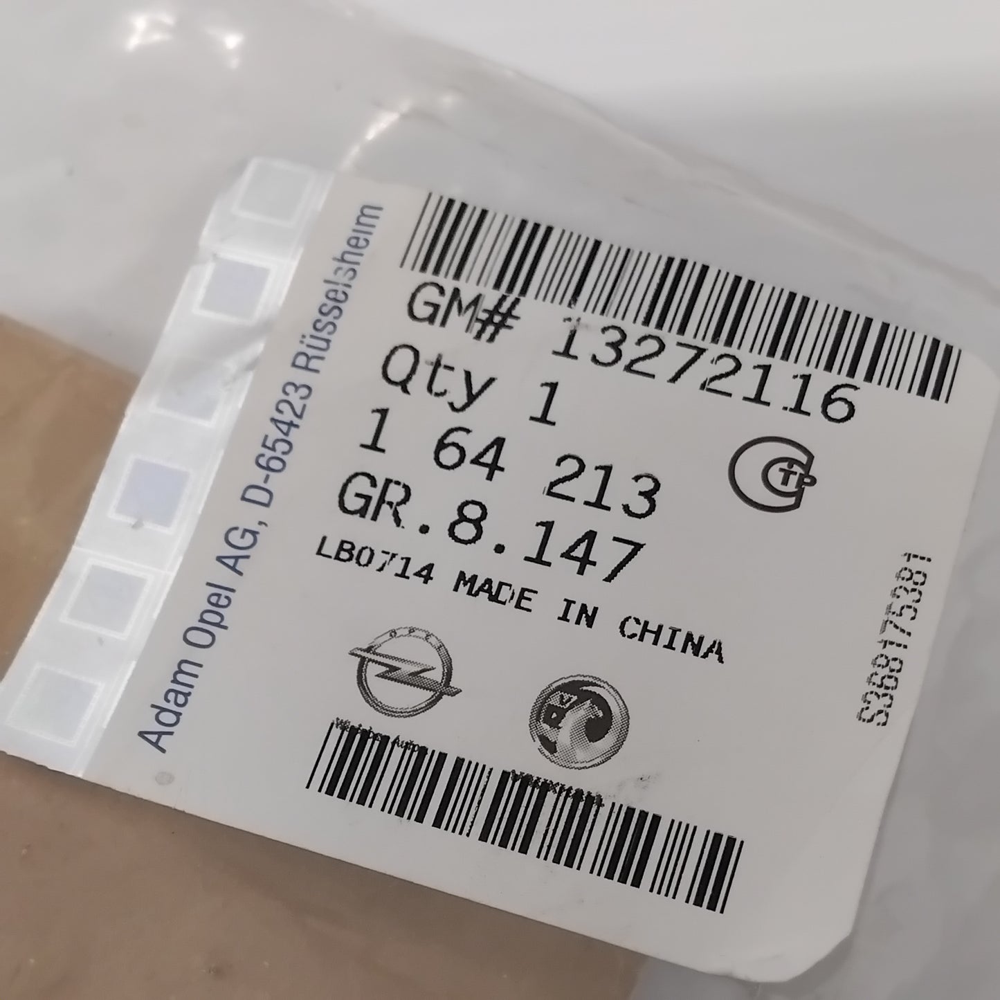 Genuine Vauxhall Name Plate | 13272116