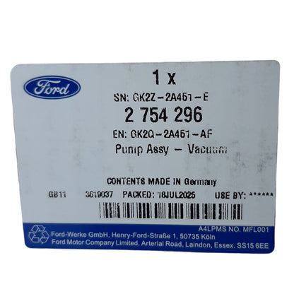 Genuine Ford Pump Assy - Vacuum | 2754296