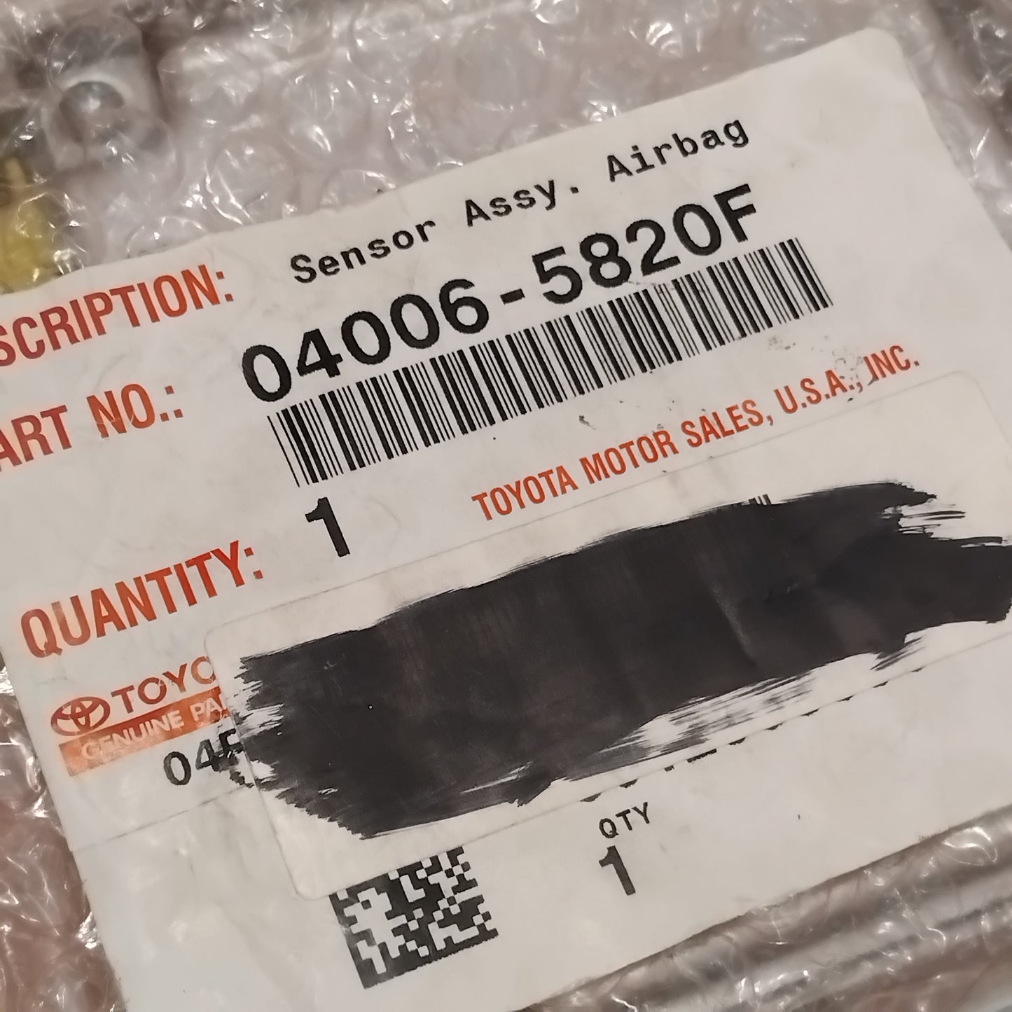 Genuine Toyota Sensor Assy Kit, Air | 04006-5820F