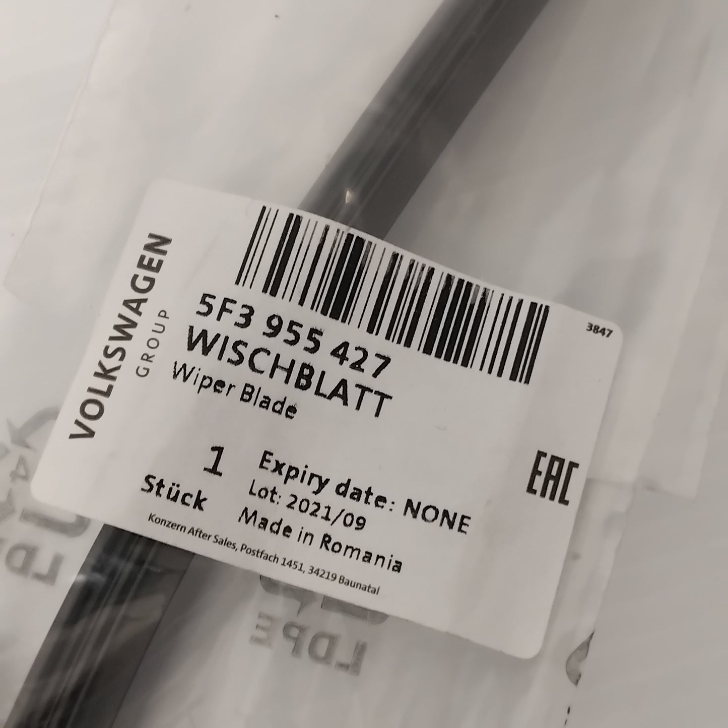 Rear Screen Wiper Blade - SEAT Leon SC Hatch 2013-2020 | 5F3955427