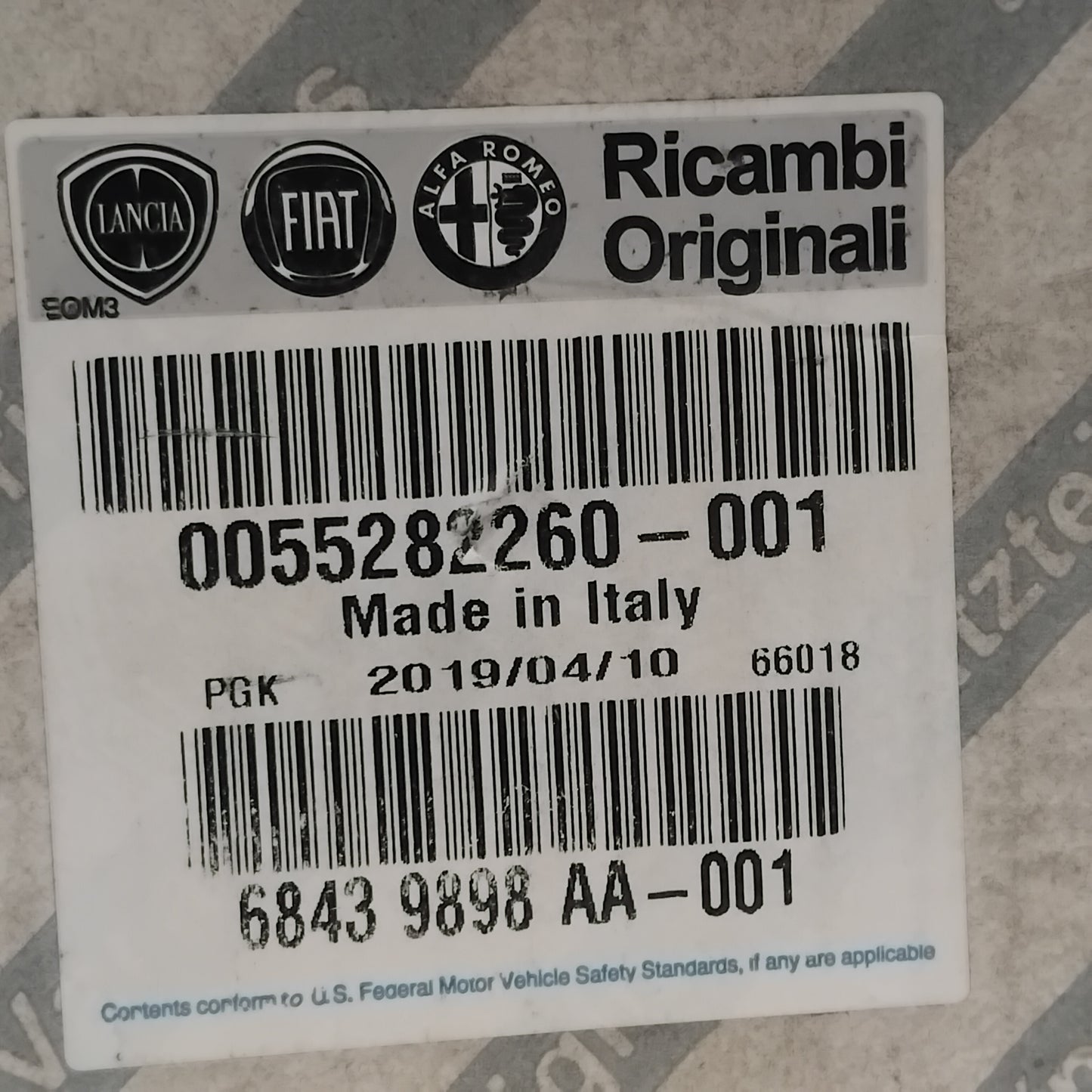 Genuine Fiat Water Pump | 55282260