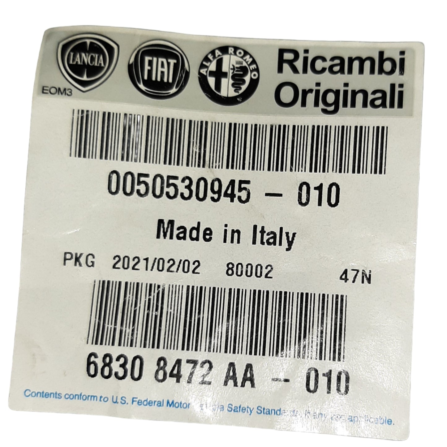 Genuine Fiat Sealing Gasket | 50530945