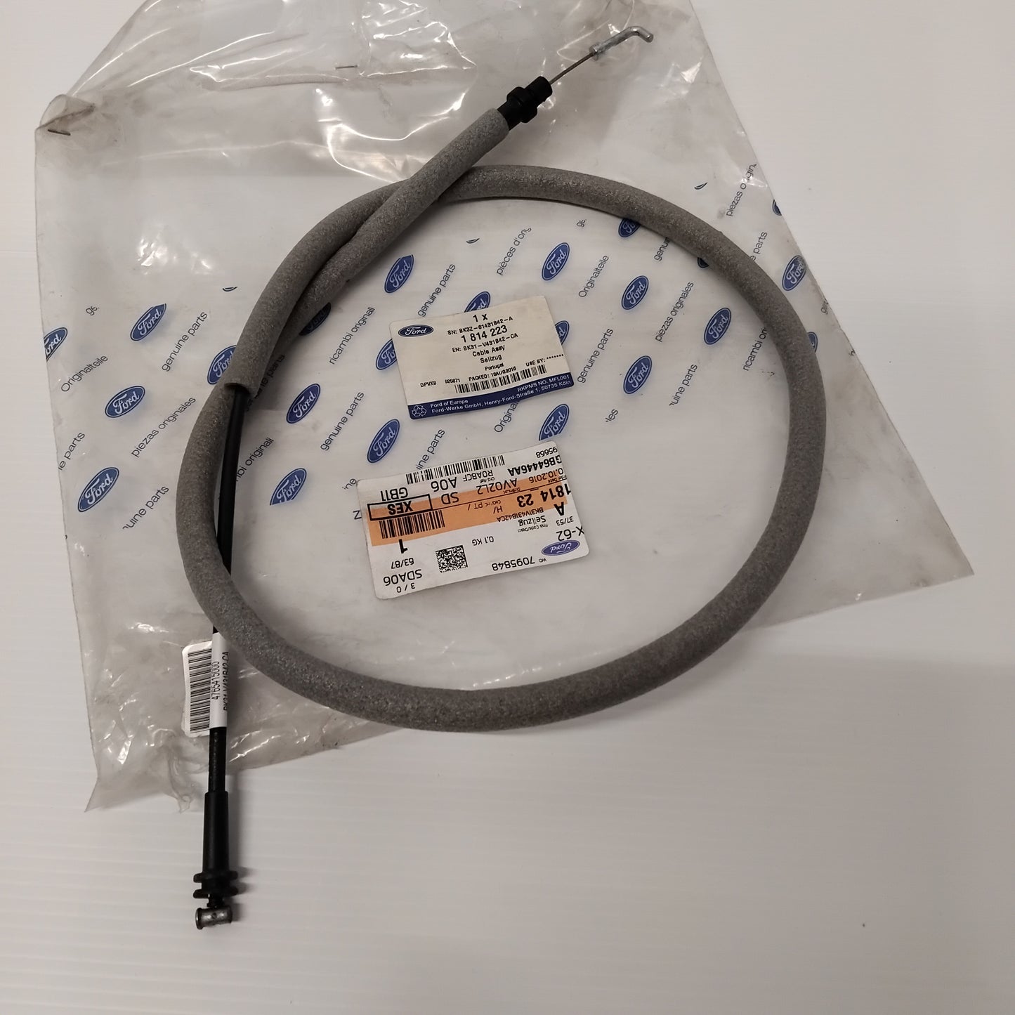 Genuine Back Door Upper Left Lock Cable - Ford Transit 2014- | 1814223