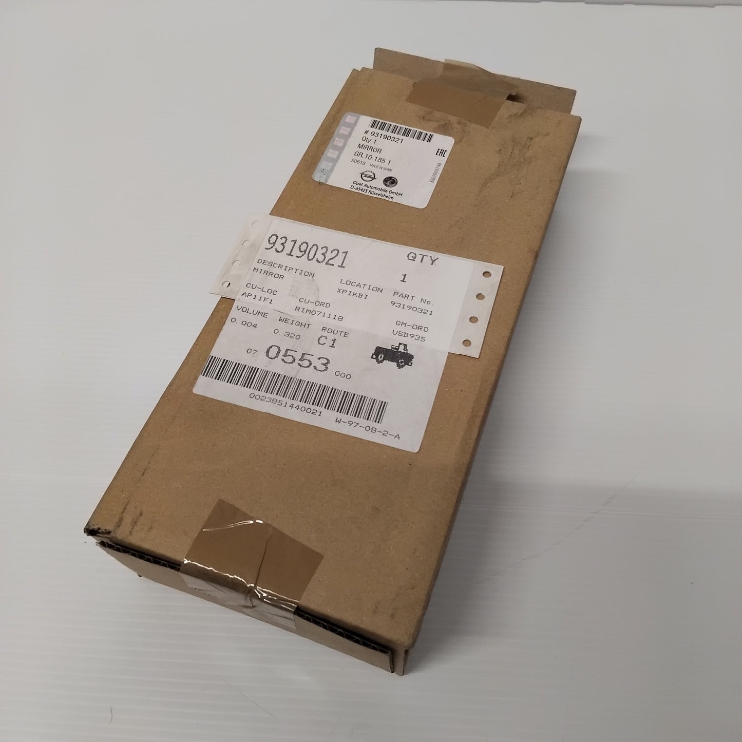 Genuine Rear View Mirror - Vauxhall Corsa D / C / E | 93190321