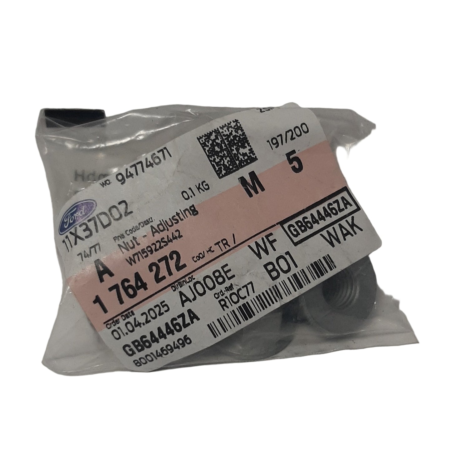 Genuine Ford Nut - Adjusting | 1764272