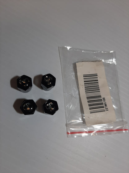 Abarth Black Valve Caps | TMC166