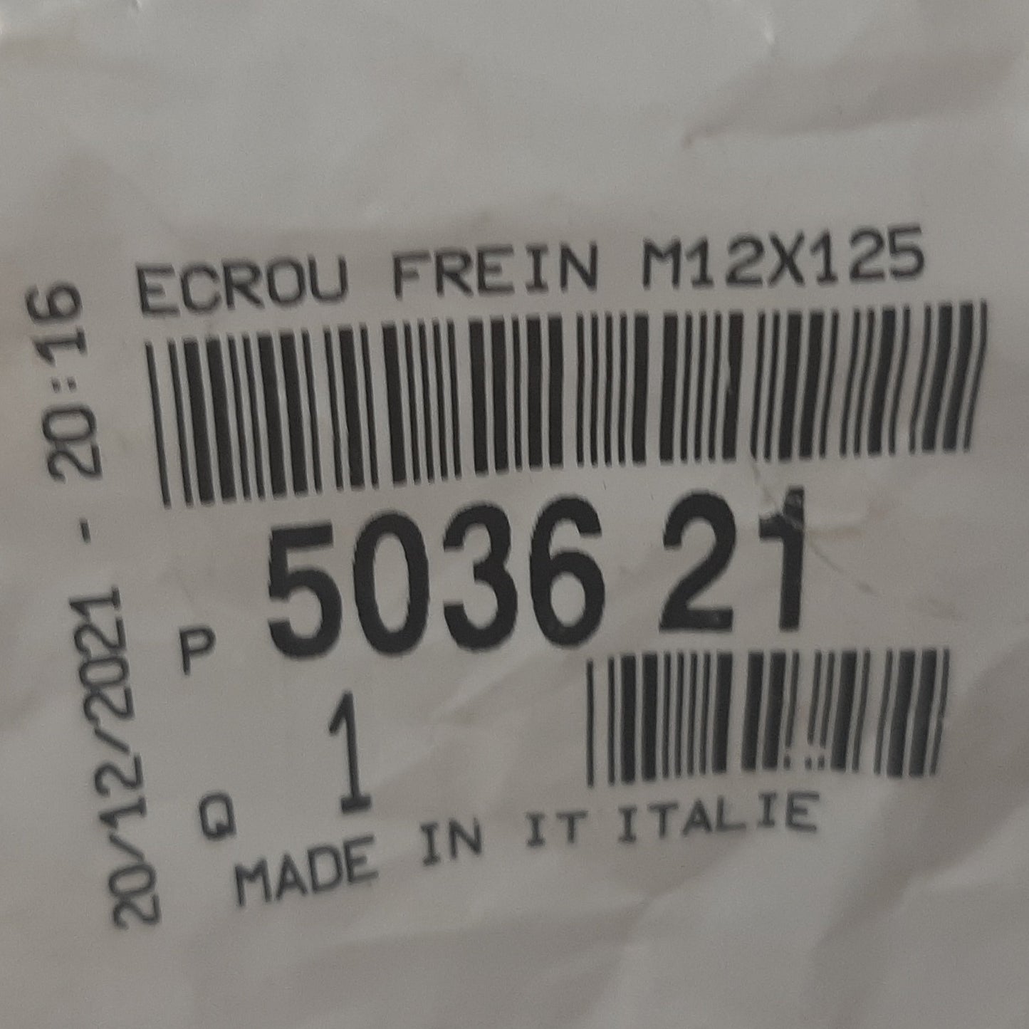 Genuine Peugeot Self Locking Nut | 503621