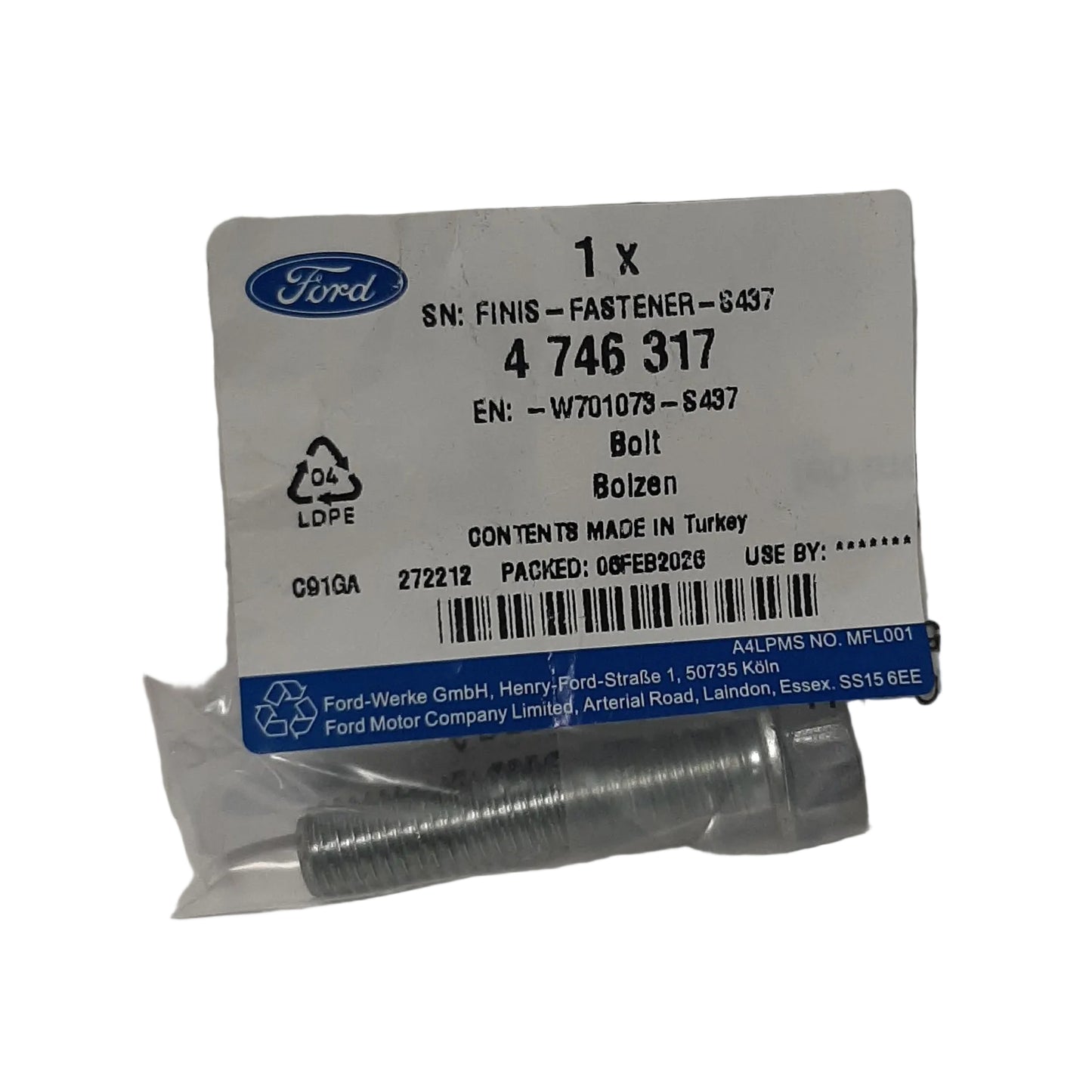 Genuine Ford Bolt | 4746317