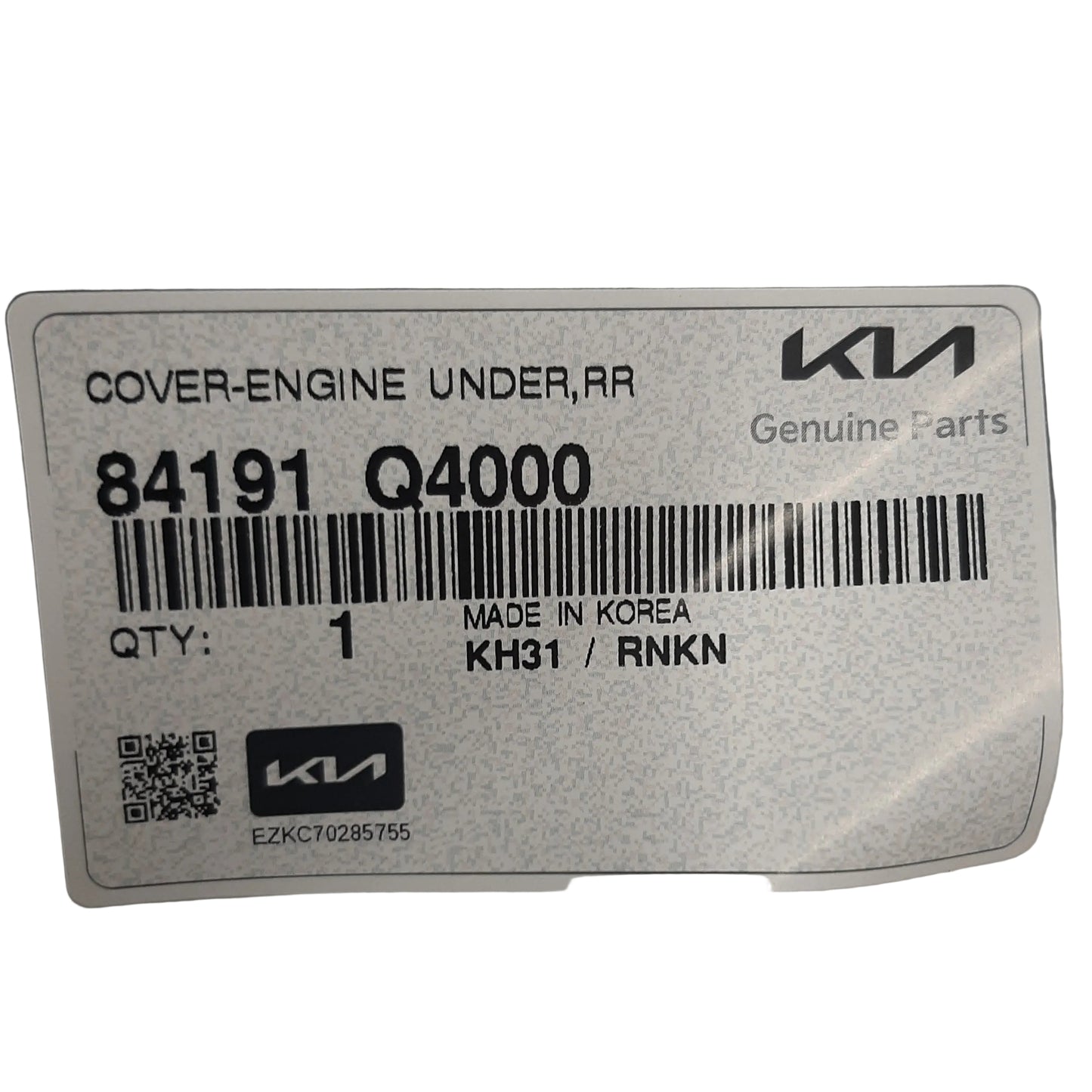 Genuine Kia Cover-Engine Under Cover (Rear) | 84191Q4000