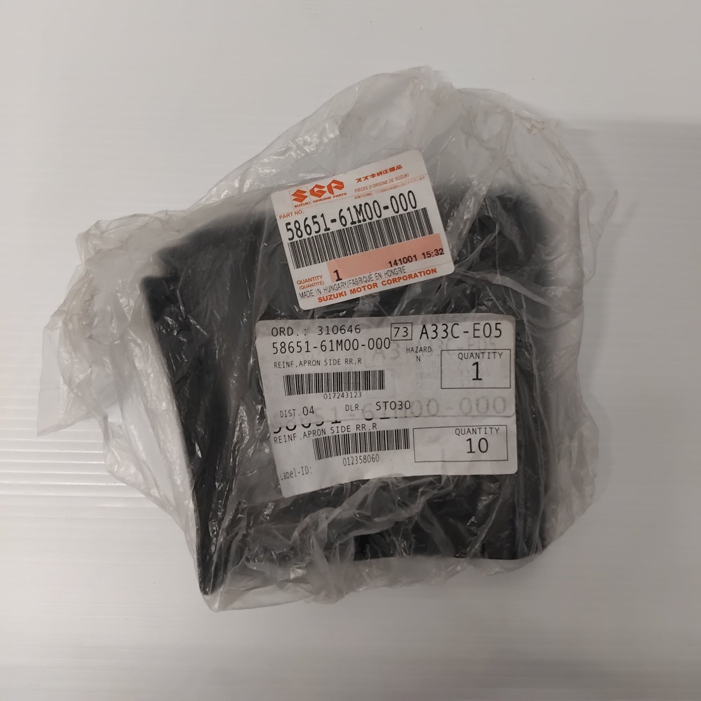 Genuine Suzuki Reinf,Apron Side Rr,R | 58651-61M00-000