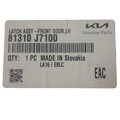Genuine Kia Latch Assy-Front Door | 81310J7100