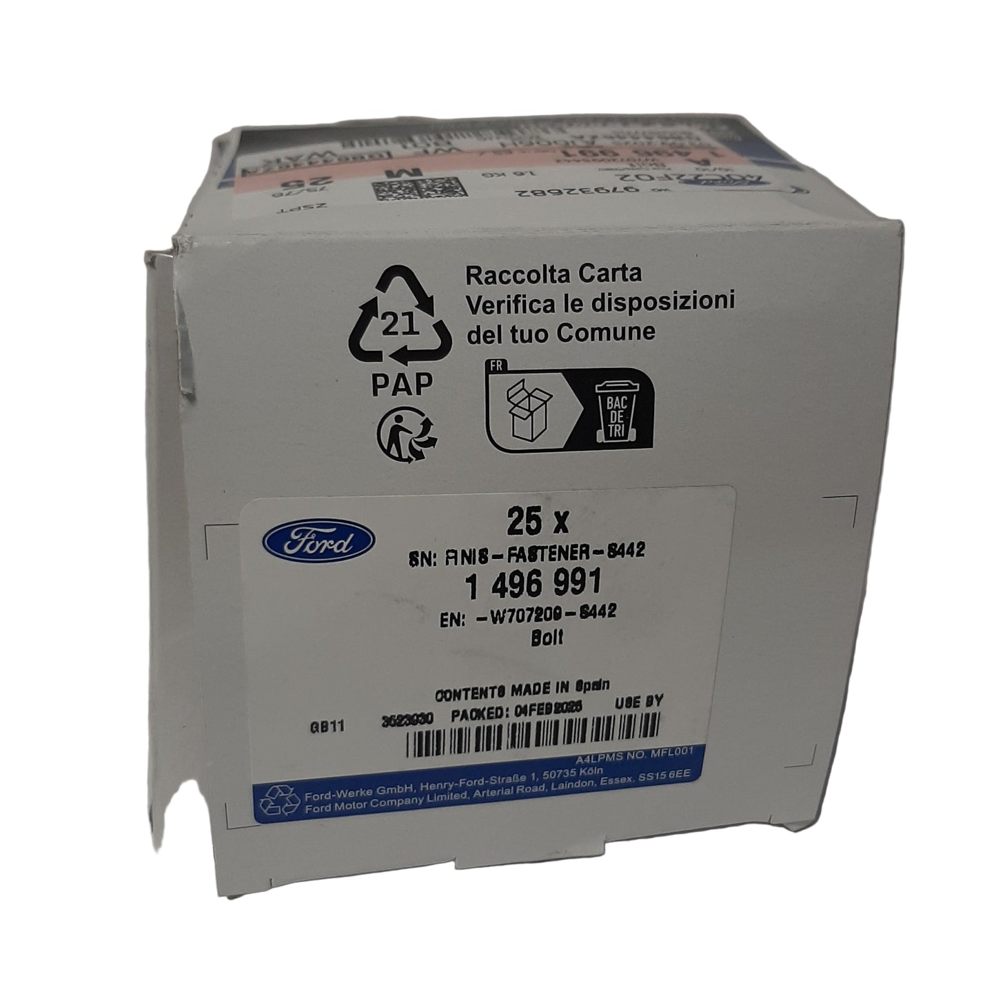 Genuine Ford Bolt | 1496991