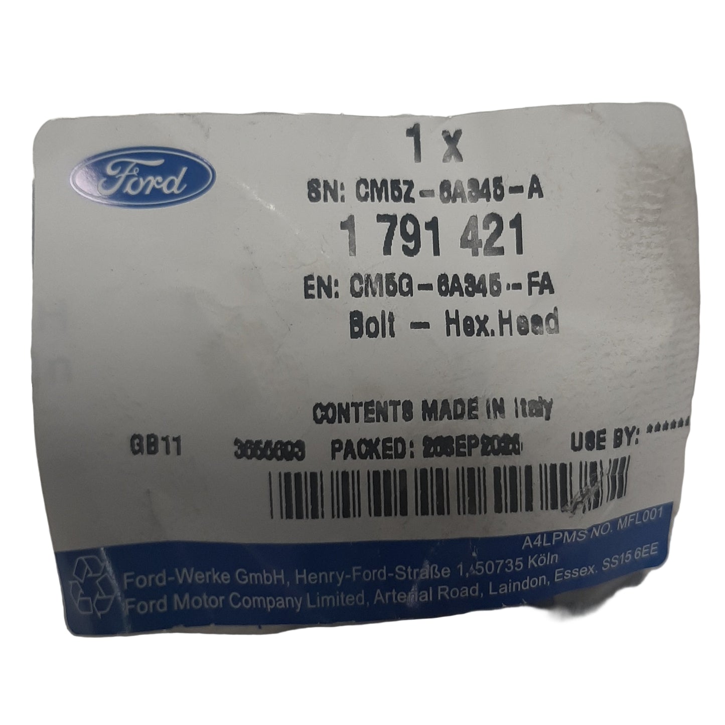 Genuine Ford Bolt | 1791421