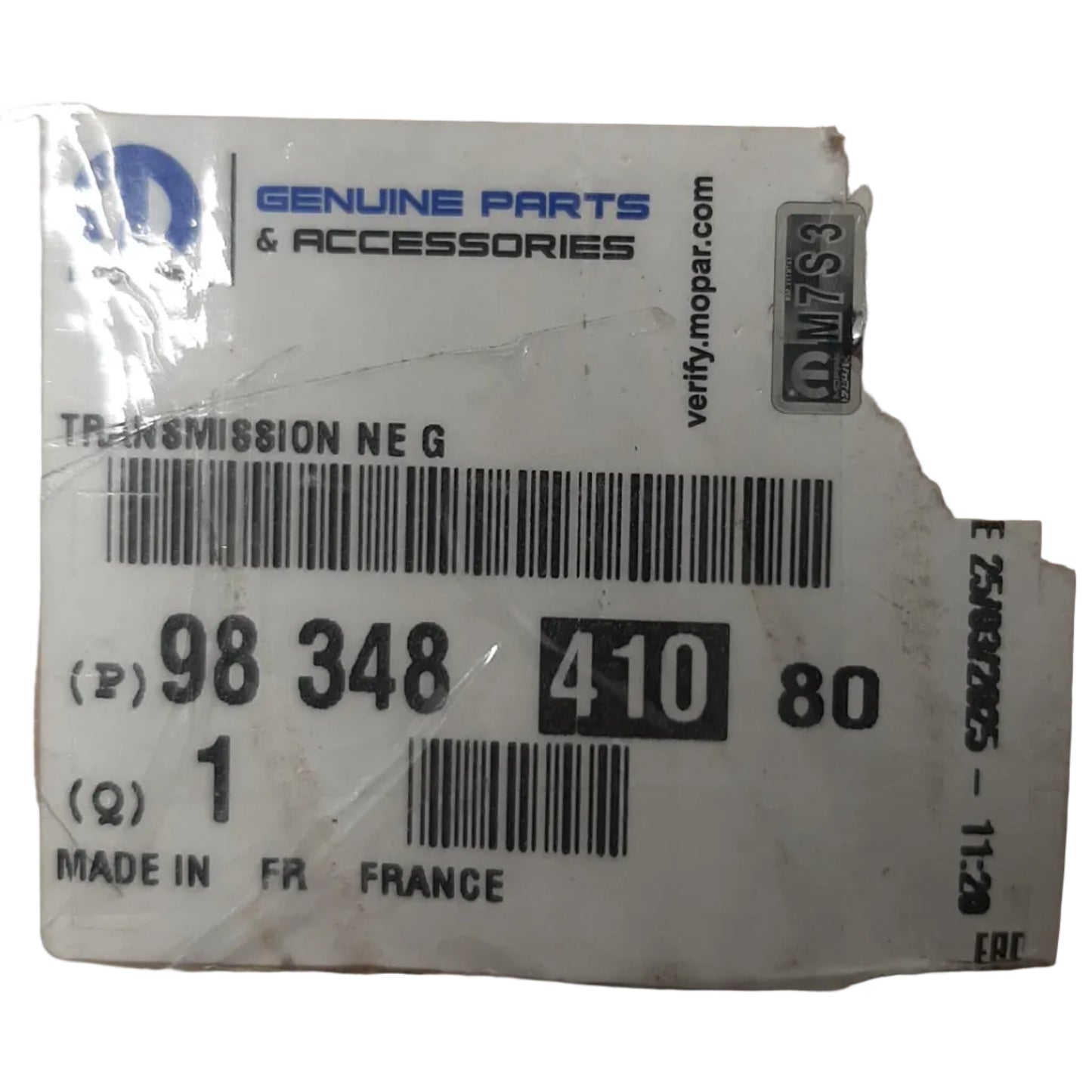 Genuine Peugeot Drive-Shaft New | 9834841080