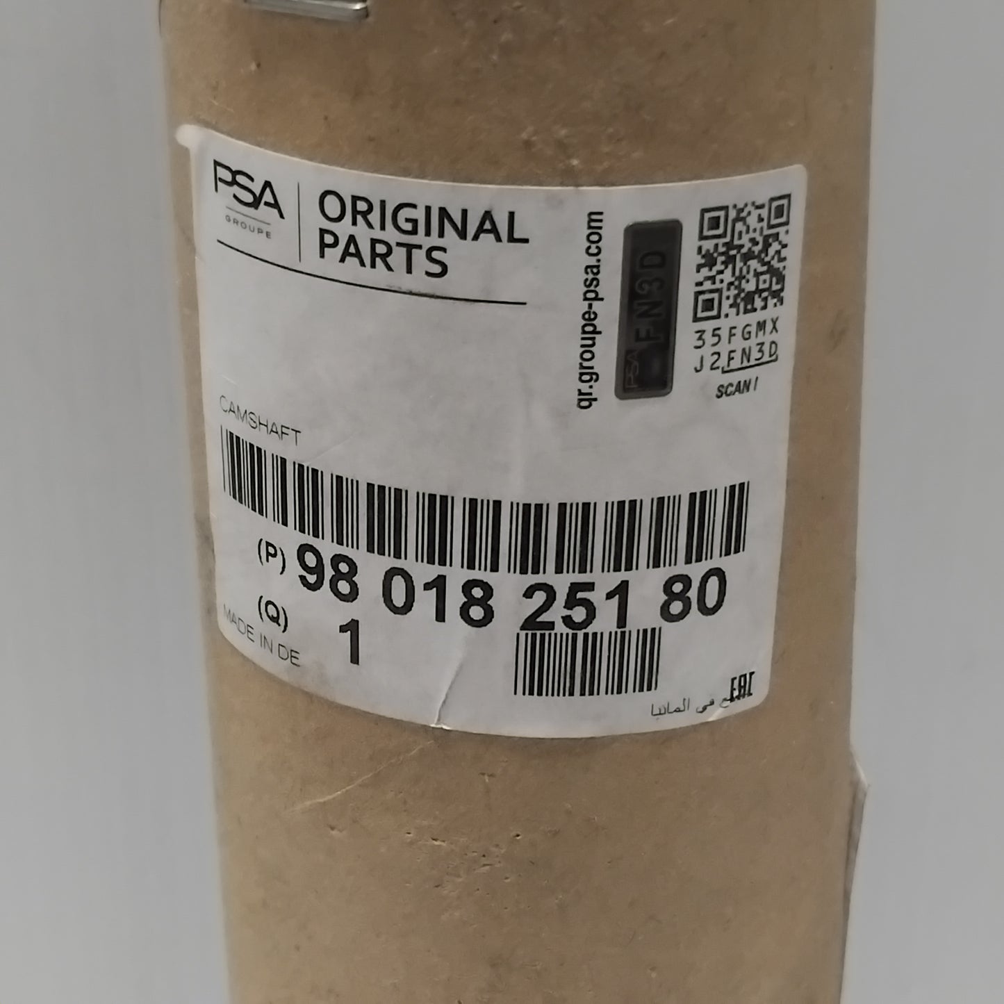 Genuine Peugeot Camshaft | 9801825180