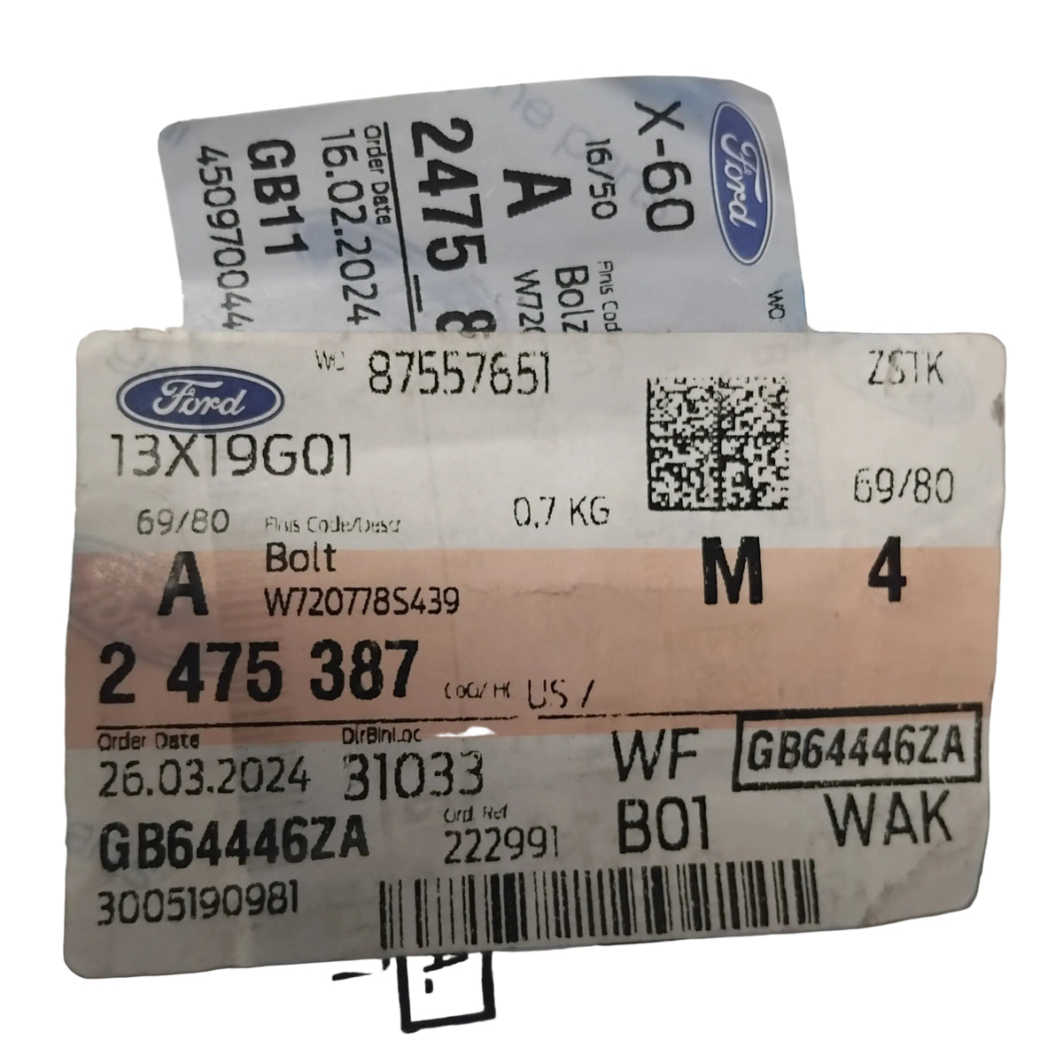 Genuine Ford Bolt | 2475387