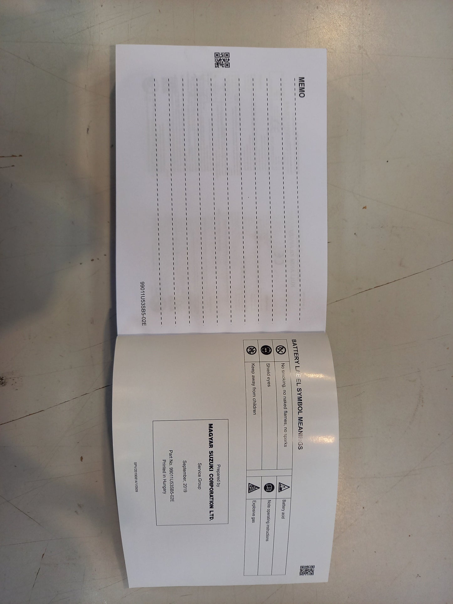 Genuine Suzuki Owner'S Manual,Vitara, | 99011U53SB5-02E