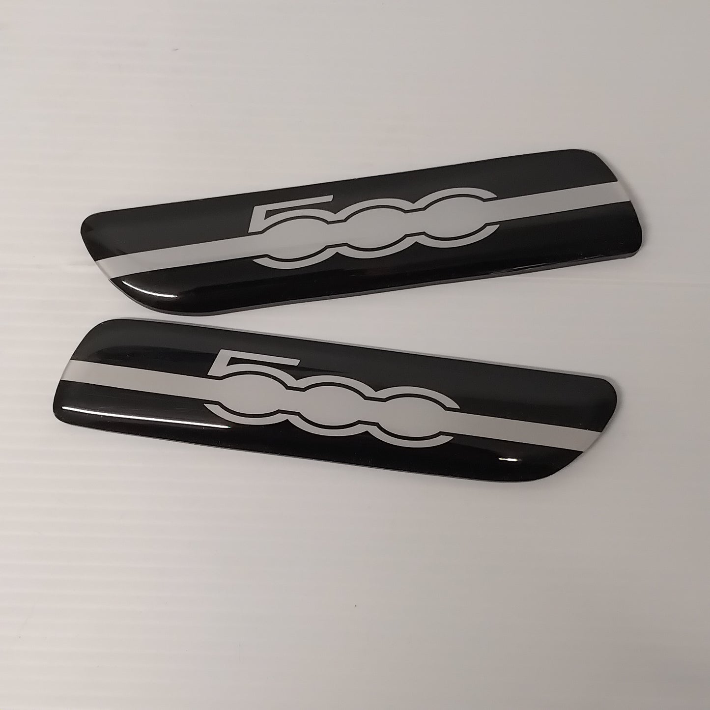Genuine Black and White Side Wing Badge - Fiat 500 | 50901683