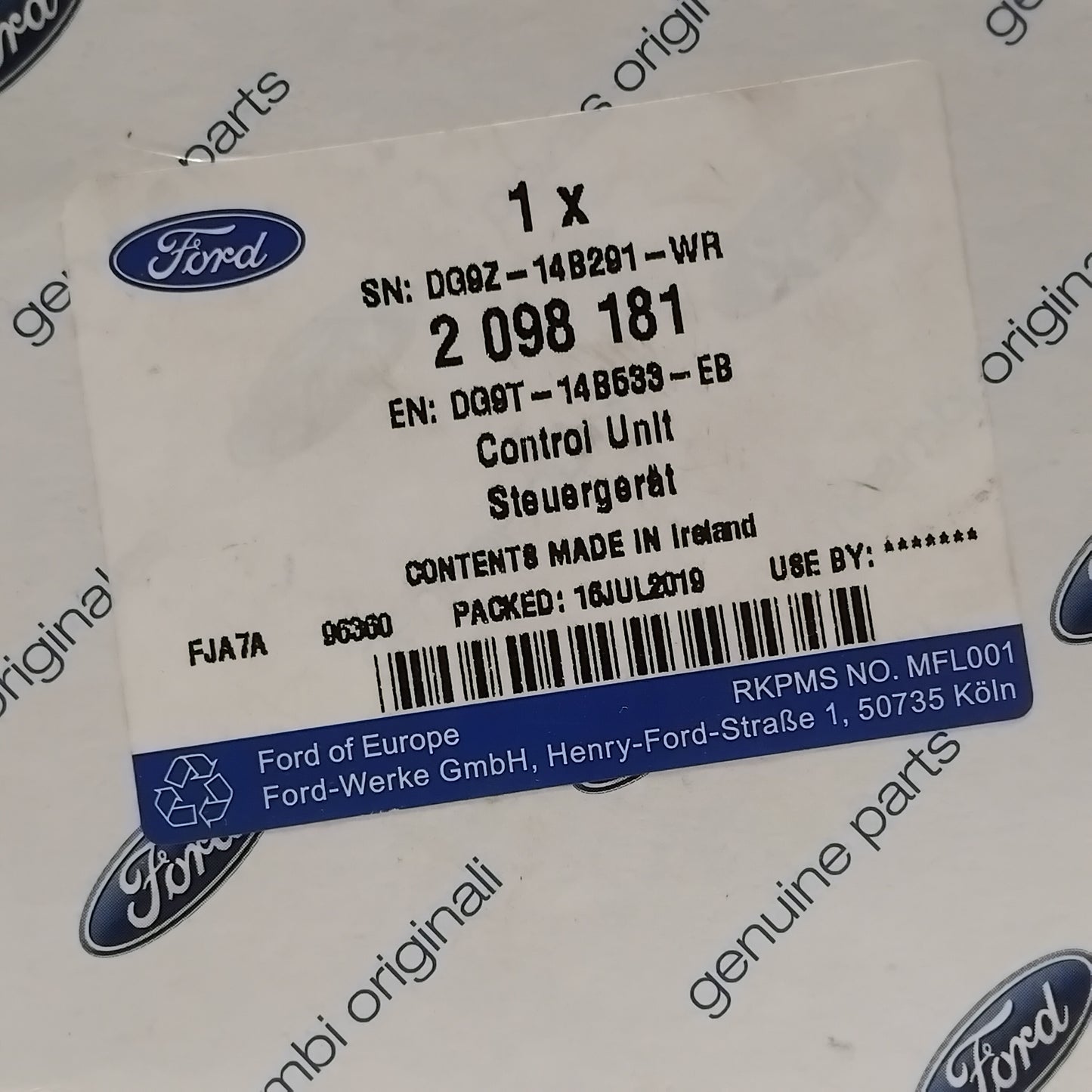 Genuine Ford Control Unit | 2098181