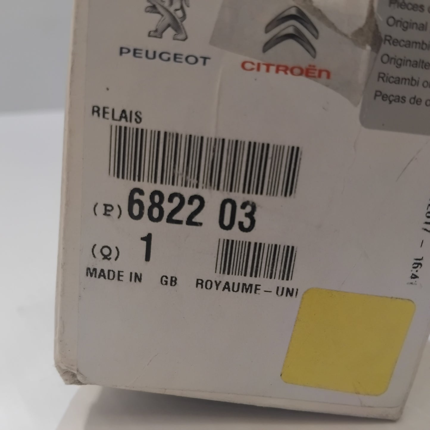 Genuine Peugeot Relay | 682203