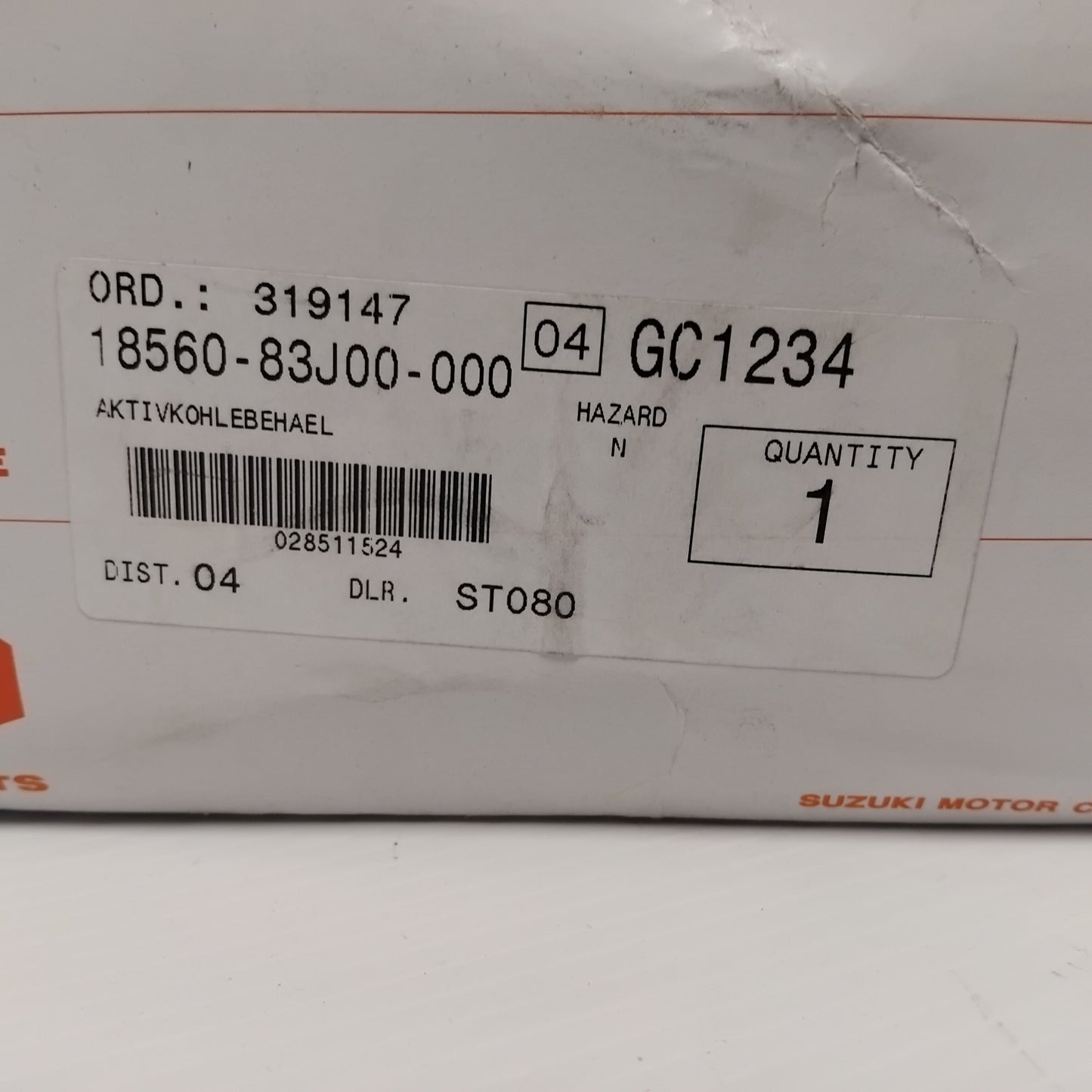 Genuine Suzuki Canister Rs413 T3,4 | 18560-83J00-000