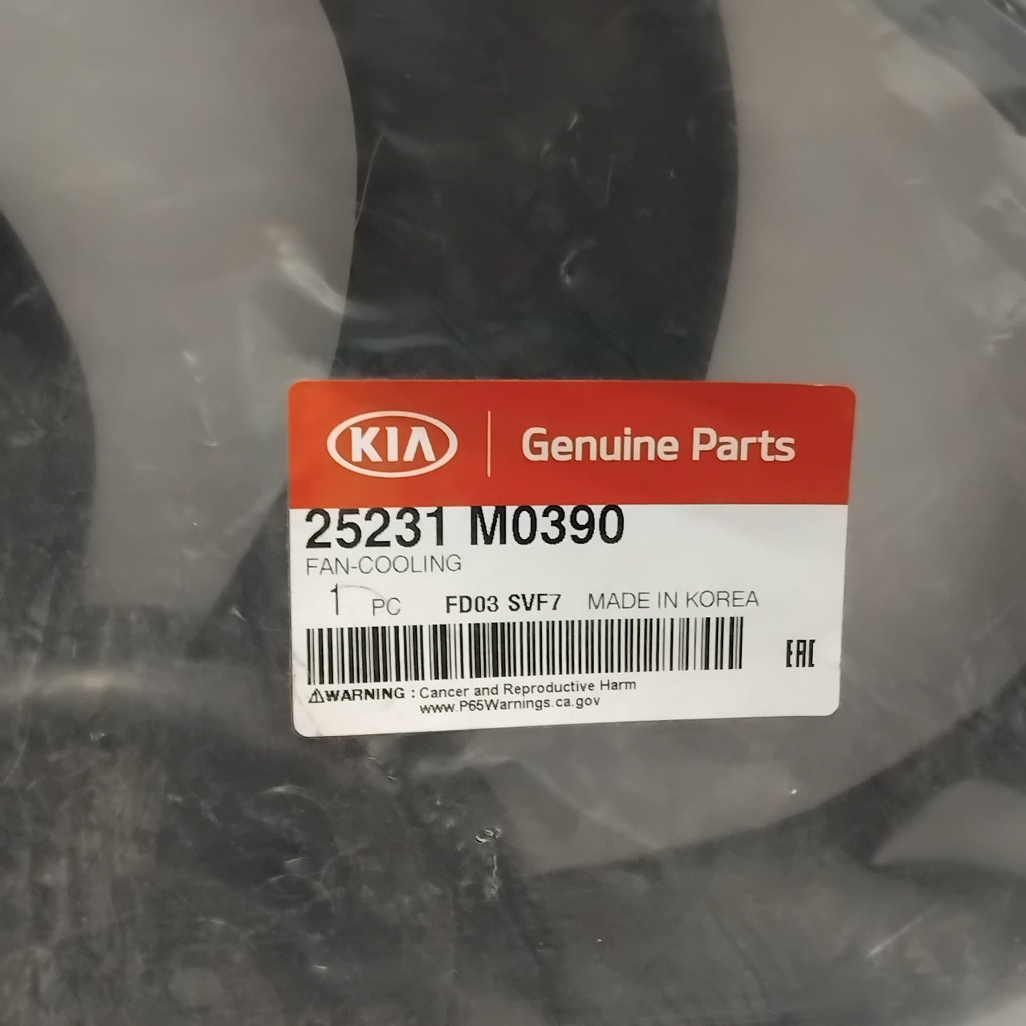 Genuine Radiator Fan - Kia Sonet 2021-Onwards | 25231M0390