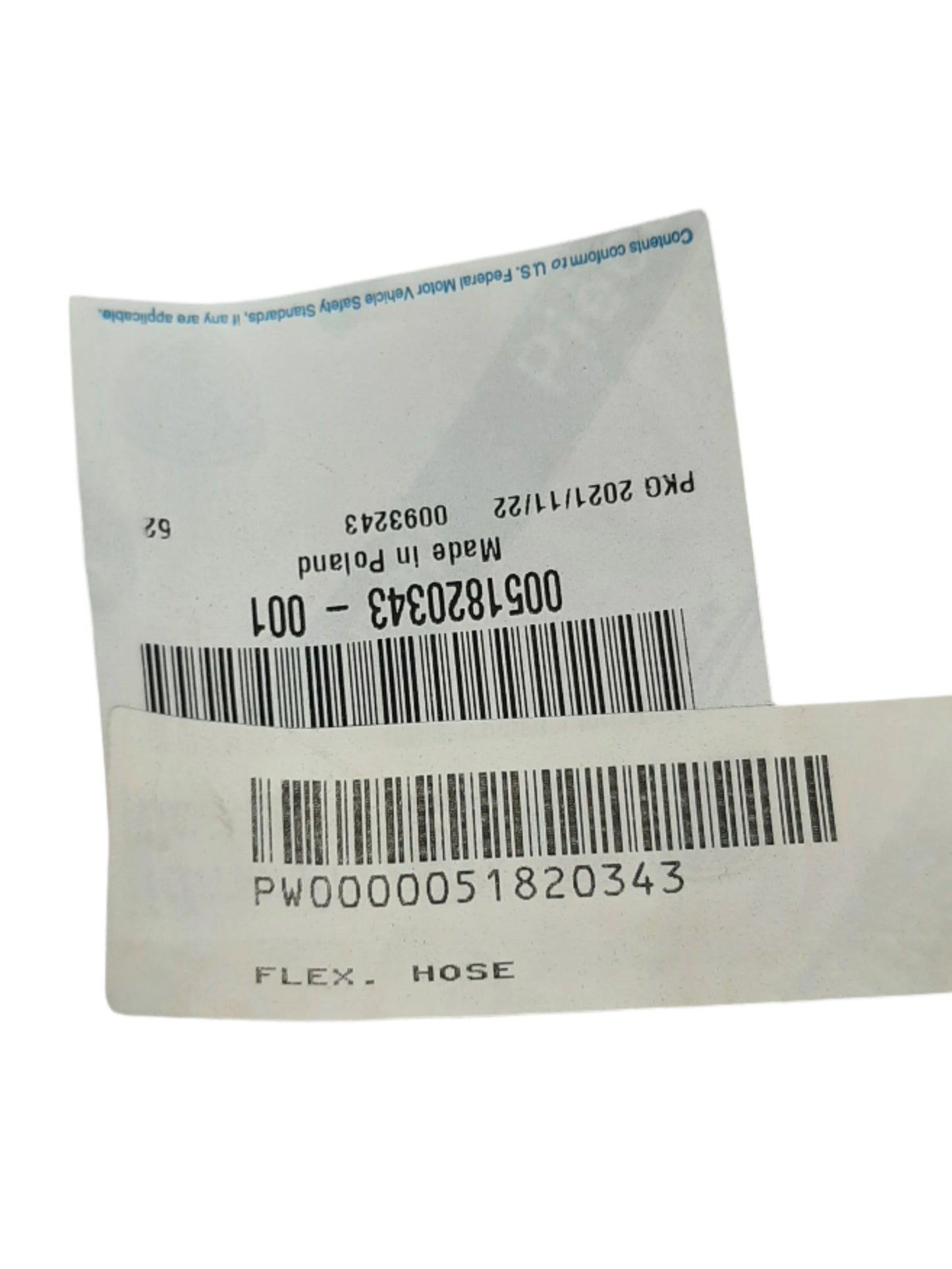 Genuine Fiat Flex. Hose | 51820343