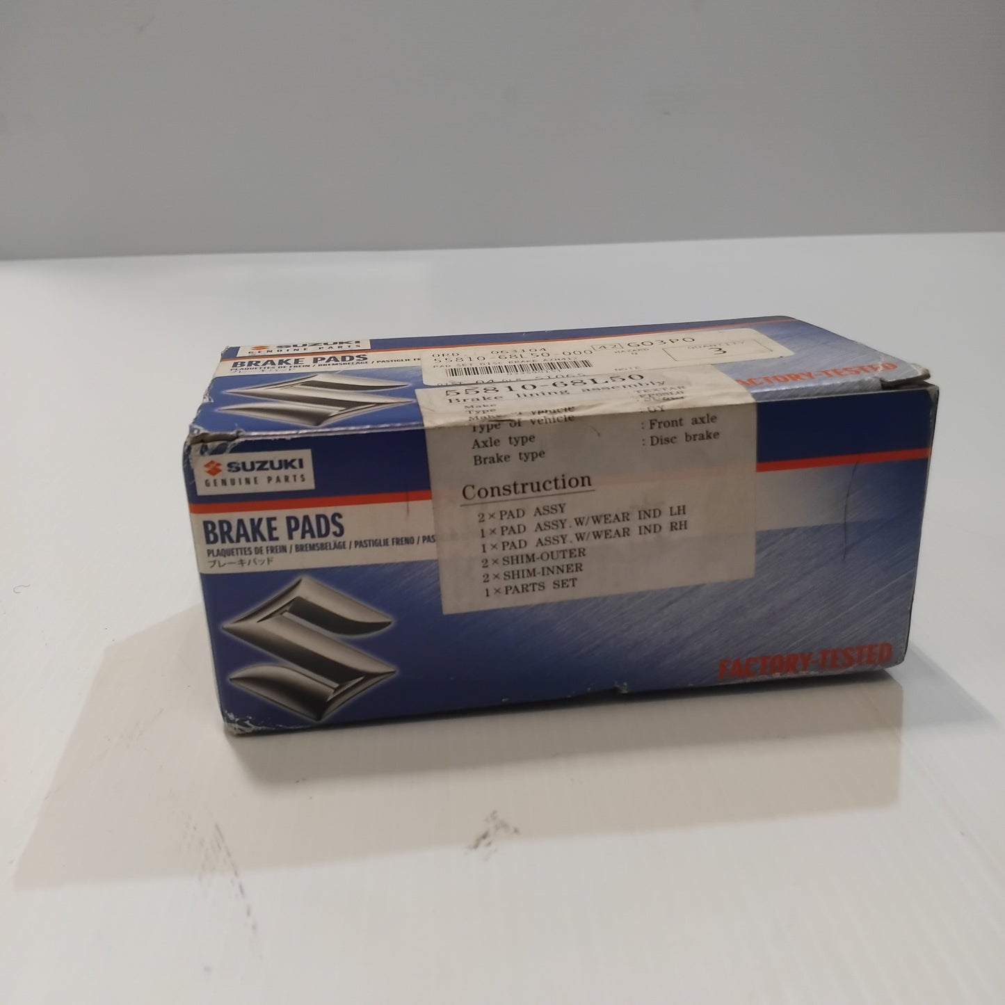 Genuine Suzuki Front Brake Pads | 55810-68L50-000