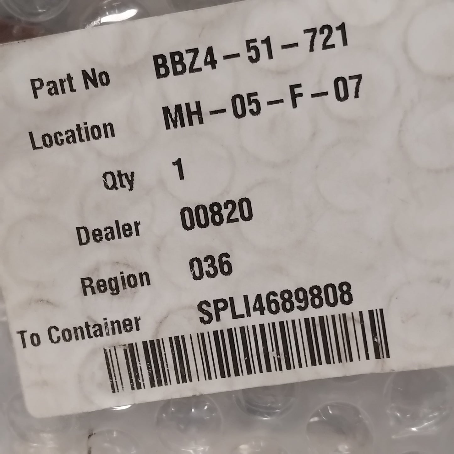 Genuine Mazda Ornament,Car Na | BBZ451721