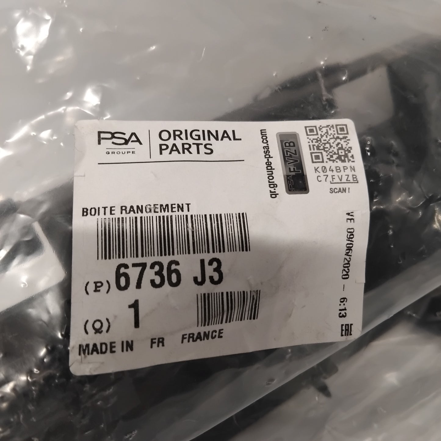 Genuine Boot Storage Box - Peugeot 1007 | 6736J3